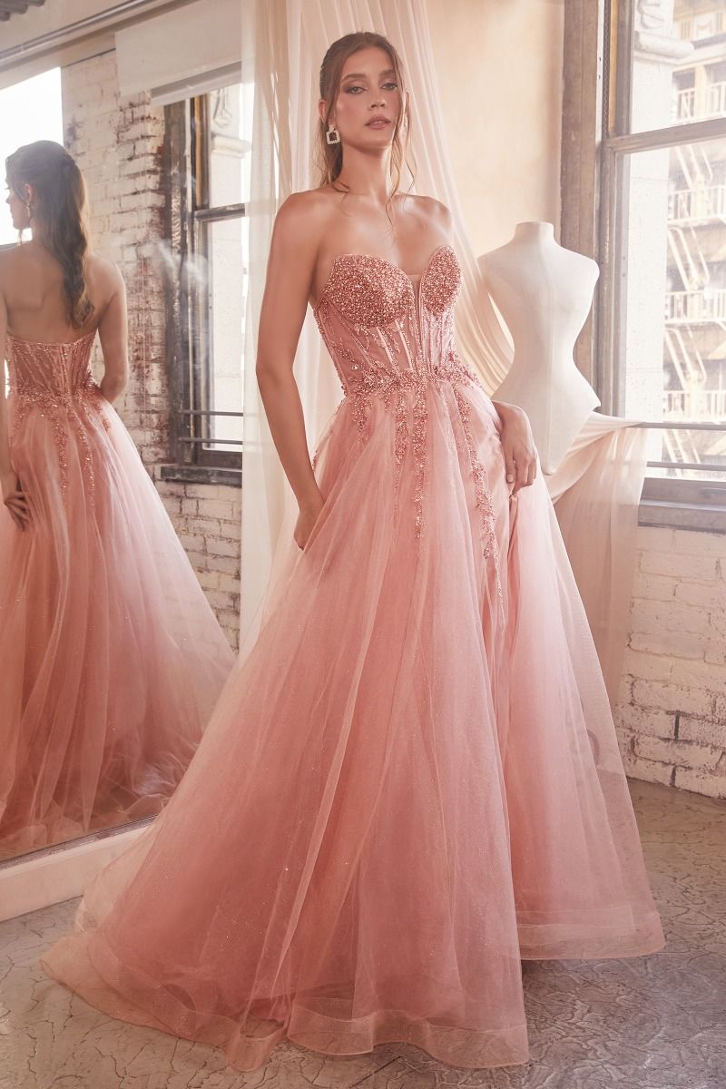 Sheer V-neckline Lace Blush Pink Wedding Dress Tulle Skirt | Vestidos,  Vestidos cintilantes, Vestidos glamourosos